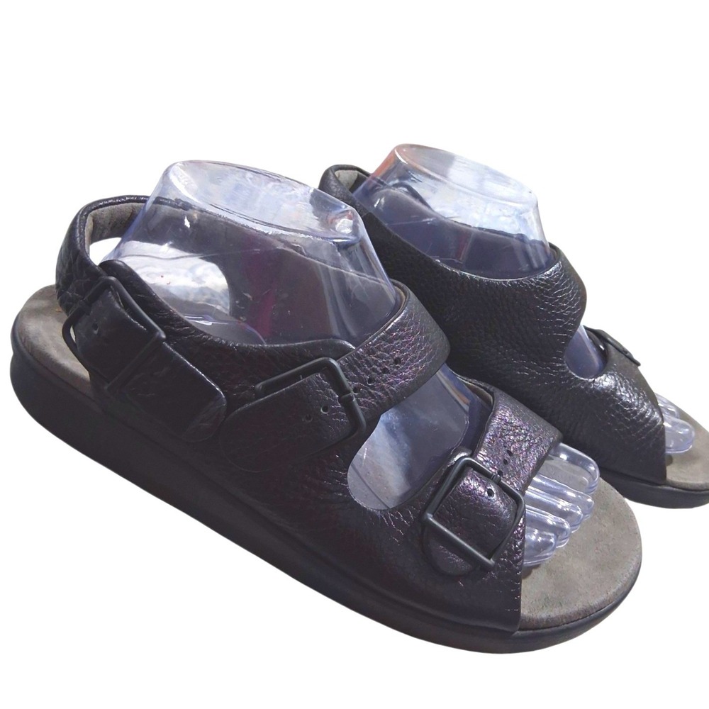 SAS Relaxed Heel Strap Leather Sandal Women's size 9.5M Comfort Beach Casual